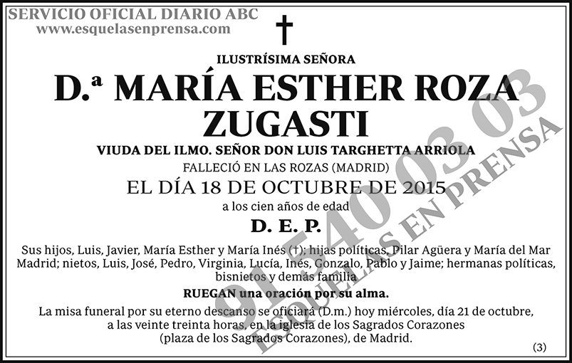 María Esther Roza Zugasti